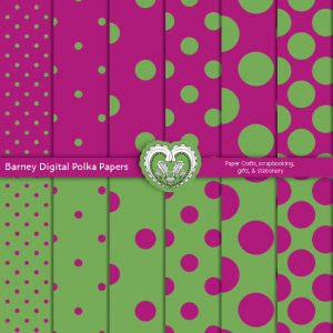 Purple And Green Printable Scrapbook Patterns